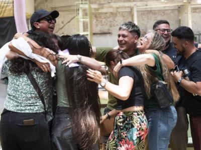 Cooperativistas festejando