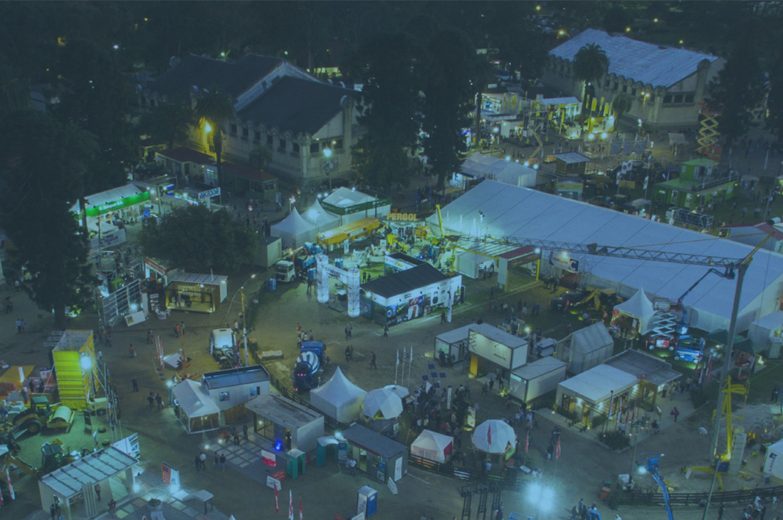 Foto aérea de la Feria de la Construcción