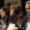 De izquierda a derecha: Cr. Ana Salveraglio (Presidenta BHU), A.S. Cristina Fynn (Presidenta ANV), Arq. Francisco Beltrame (Ministro de Vivienda)