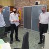 Klaus con funcionarios de Canelones
