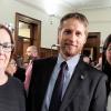 Presidente y Directora ANV junto a Presidenta de SAU