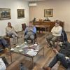 Autoridades de la Intendencia de Lavalleja y la ANV reunidos por temática vivienda