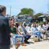 Técnico de la ANV hablando a los presentes