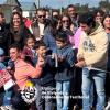 Autoridades con las familias