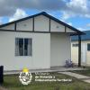 Fachada de una vivienda de la cooperativa