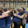 Cooperativa festejando adjudicación de préstamo