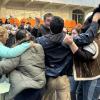 Cooperativa festejando adjudicación de préstamo